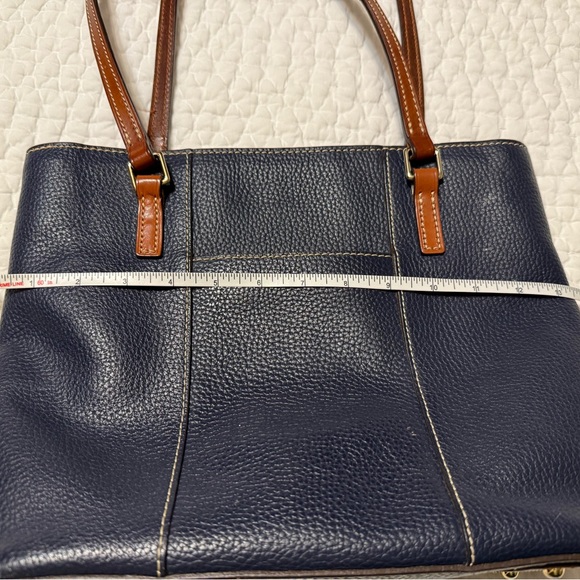 Dooney & Bourke Navy Lexington Tote Bag - Picture 4 of 7